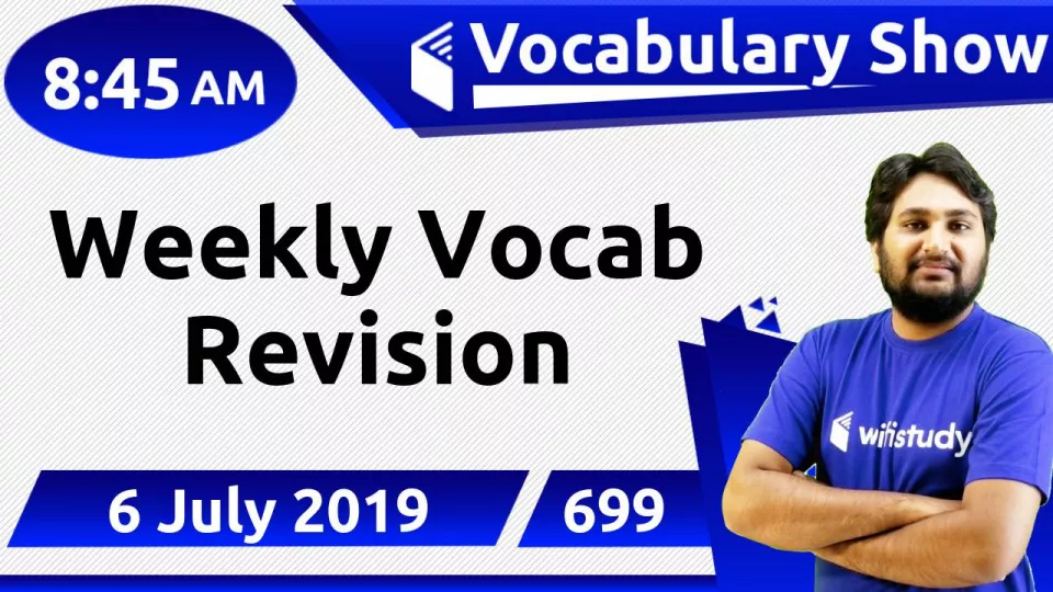 Weekly vocab revision