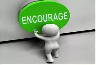 Embolden  - Meaning: give (someone) the courage or confidence to do something.