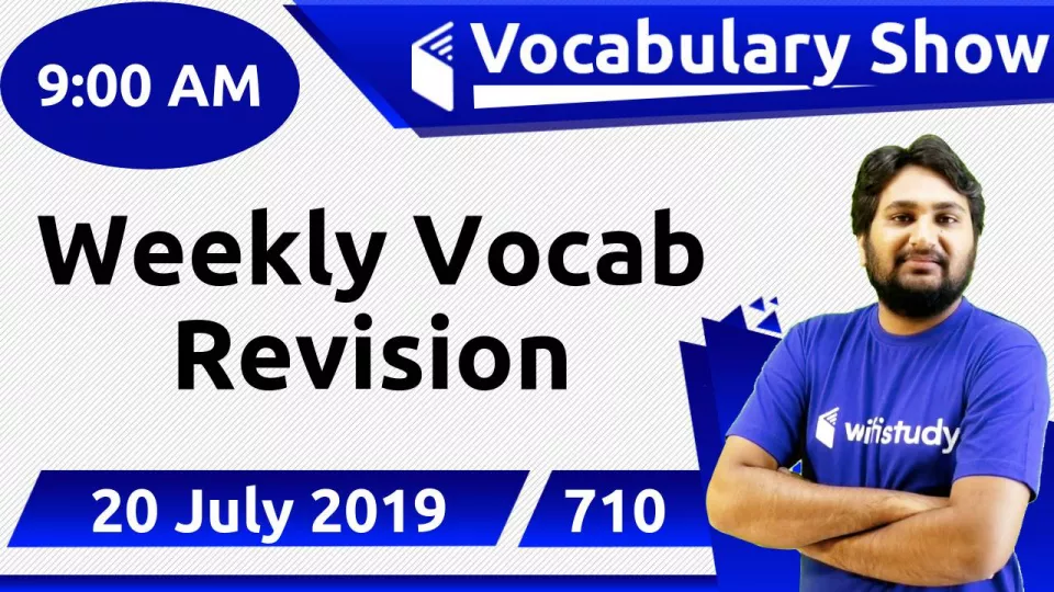 Weekly vocab revision