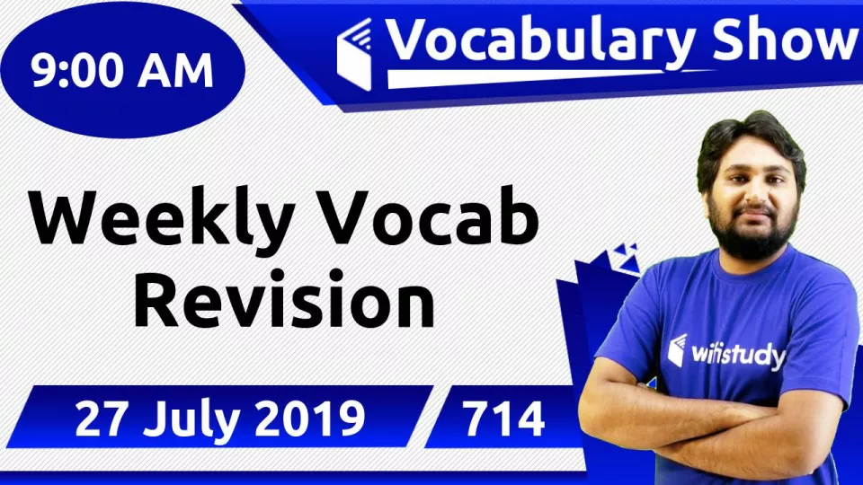 Weekly vocab revision