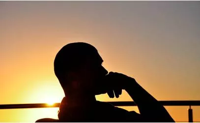 Reflective - Meaning: relating to or characterized by deep thought; thoughtful.