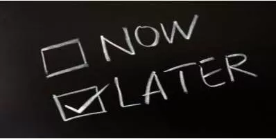 Defer  - Meaning: to delay something until a later time.