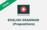Basics of prepositions
