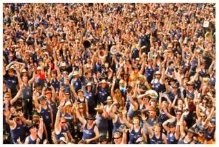 Muster  - Meaning: to gather together as a group or force, or to cause a force to gather.