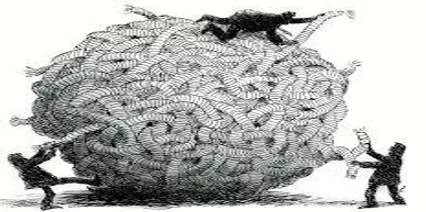 Imbroglio  - Meaning: an unwanted, difficult, and confusing situation, full of trouble and problems.