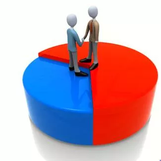 Subsidiary  - Meaning: a business company that is owned or controlled by another larger company