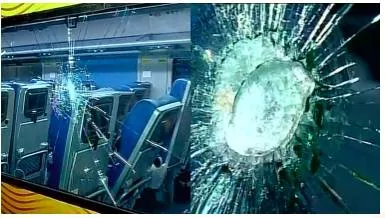 Vandalise  - Meaning: To damage something, especially public property, deliberately and for no good reason.