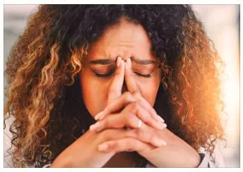 Anxious  - Experiencing worry, unease, or nervousness, typically about an imminent                event or something with an uncertain outcome.