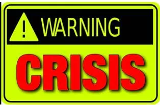 Crisis  - Meaning- A time of great danger, difficulty or doubt when problems must be solved or important decisions must be made