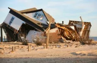 Corrode  - Meaning- To slowly destroy or make something weaker