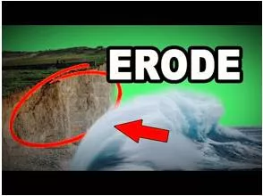 Erode  - Meaning- Gradually destroy or be gradually destroyed.