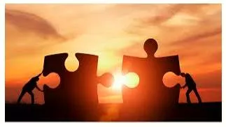 Affiliated  - Meaning- Closely connected to or controlled by a group or an organization.