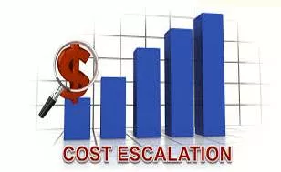 Escalate  - Meaning- Increase rapidly.