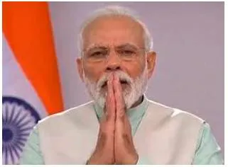 Light and sound  on narendra modi’s 9 minute light ceremony