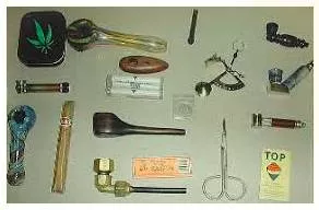Paraphernalia  - Meaning- A large number of objects or personal possessions, especially the equipment that you need for a particular activity.