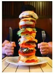 Gluttony - Meaning- Habitual greed or excess in eating.