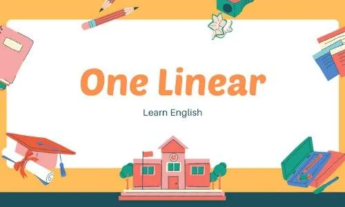 One liner for english