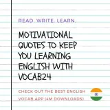 Motivational quotes to keep you learning english with vocab24