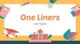 One liner for english