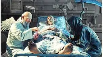 Throes  - Meaning- Violent pains, especially at the moment of death.