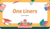 One liner for english