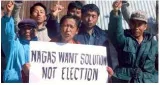 Talking tough  on the naga issue