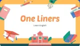 One liner for english