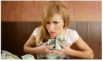Stinginess - The fact of not being willing to give something.