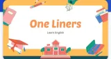 One liner for english