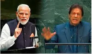 Two speeches  on modi and imran speeches at unga