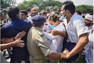Hitting the streets  protests over hathras give rahul an opening  but can he sustain it  
