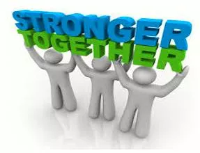 Synergy  - The extra energy, power, success, etc. that is achieved by two or more people, companies or elements working together, instead of on their own.