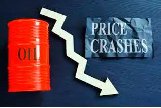 Slump  - To fall in price, value, number, etc., suddenly and by a large amount.