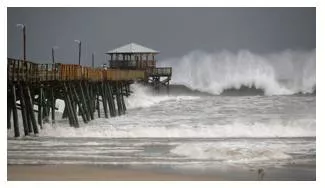 Surge  - A sudden large increase, typically a temporary one.
