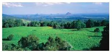 Hinterland  - The remote areas of a country away from the coast or the banks of major rivers.