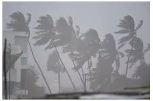 Storm warnings  on weather forecast