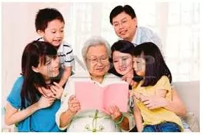 Filial  - Relating to or due from a son or daughter.