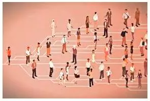 Percolate  - Spread gradually through an area or group of people.