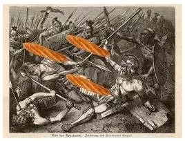 Decimate  - To severely damage something or make something weaker.