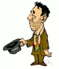 Mendicant  - A beggar.