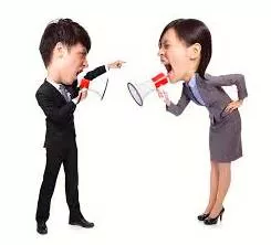 Kerfuffle  - A commotion or fuss, especially one caused by conflicting views.