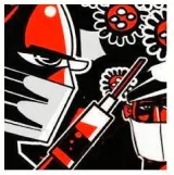 Trishul against covid  jab  open shop  mask