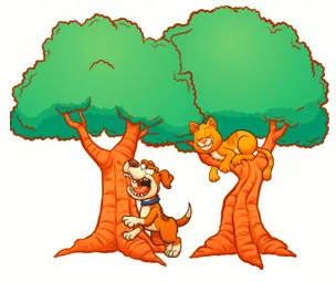 Barking up the wrong tree - To make the wrong choice, or ask the wrong person. (Imagine Laika barking up a tree thinking there's a squirrel up there, but the squirrel has already run along the branches to another tree.)