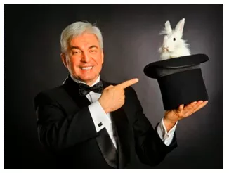 To pull a rabbit out of the hat - To surprise everyone by suddenly doing something clever.