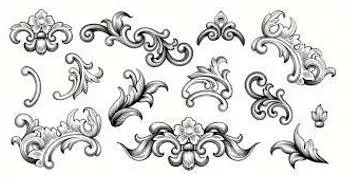 Filigree  - Ornamental work of fine (typically gold or silver) wire formed into delicate tracery.