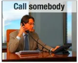 Call on somebody
