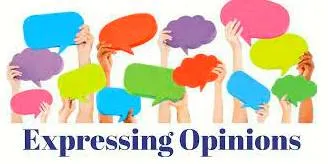 Expressing opinions 