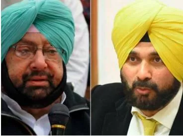 Punjab politics at an interesting bend  as amarinder and sidhu race to drum up support