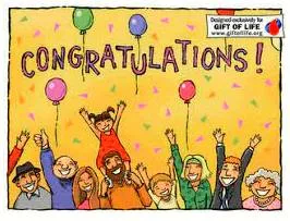 Expressing congratulations 