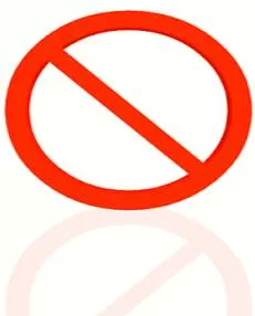 Expressing prohibition
